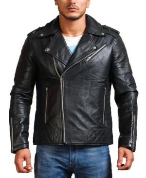 Classic Black Motorcycle Jacket