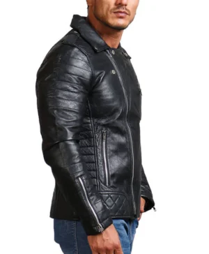 Classic Black Motorcycle Jacket