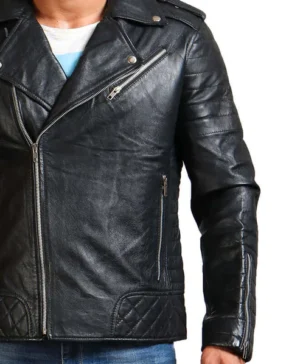 Classic Black Motorcycle Jacket